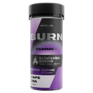 Grape Soda Flavor - Burn Hemp Scorched Blend Gummies 7500mg