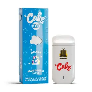 Blue Dream Sativa Strain - Cake Delta 8 Disposable Vape 3G