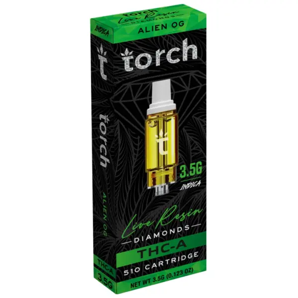 Alien Og Flavor- Torch Live Resin Diamonds Cartridge 3.5G