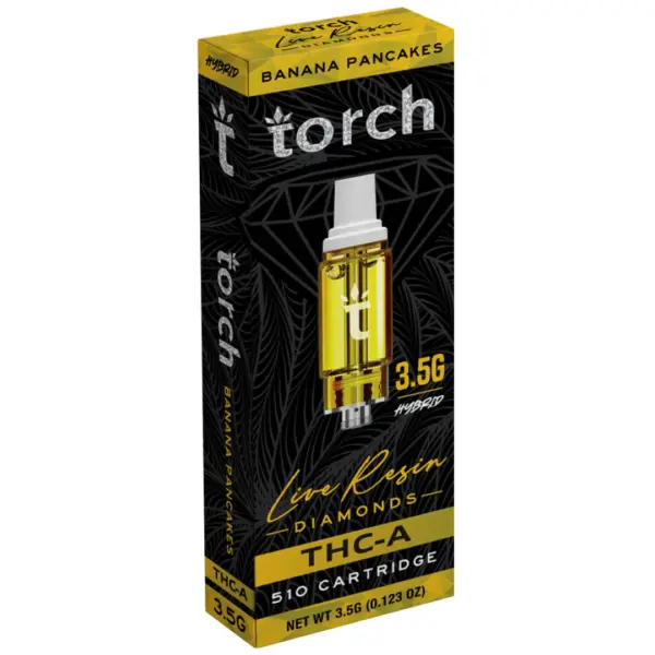 Banana Pancake Flavor- Torch Live Resin Diamonds Cartridge 3.5G