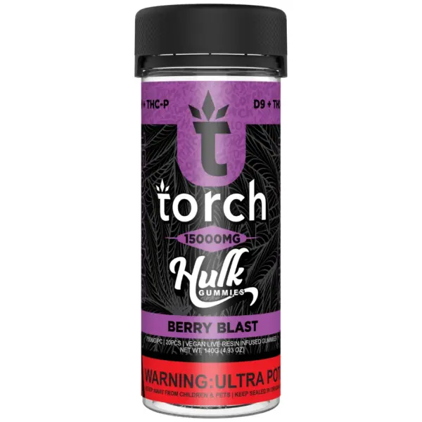 Berry Blast flavor - Torch Hulk Gummies 15000mg