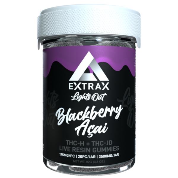 Blackberry Acai Flavour - Delta Extrax Lights Out Gummies 2.0