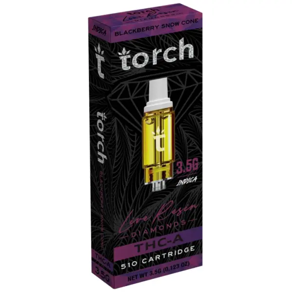 Blackberry Snow Cone Flavor- Torch Live Resin Diamonds Cartridge 3.5G