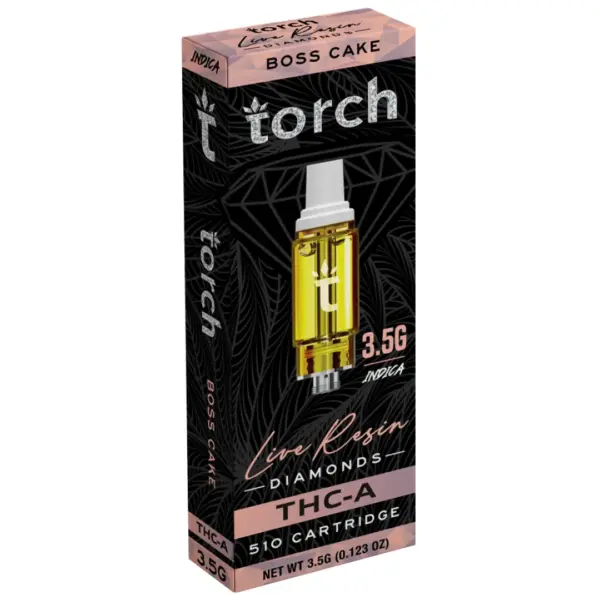 Boss Cake Flavor- Torch Live Resin Diamonds Cartridge 3.5G