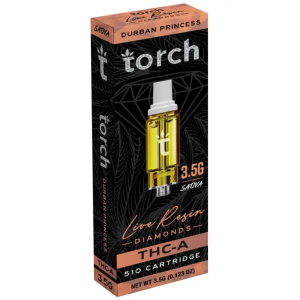 Durban Princess Flavor- Torch Live Resin Diamonds Cartridge 3.5G