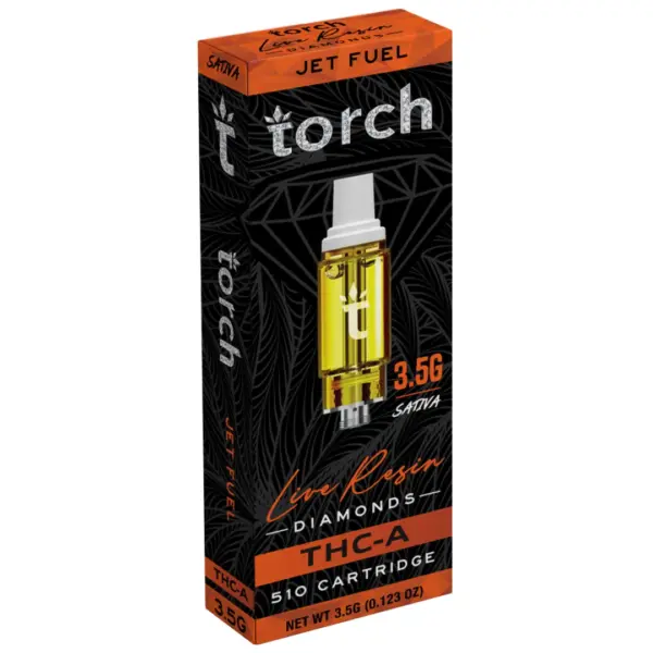 Jet Fuel Torch Flavor- Torch Live Resin Diamonds Cartridge 3.5G