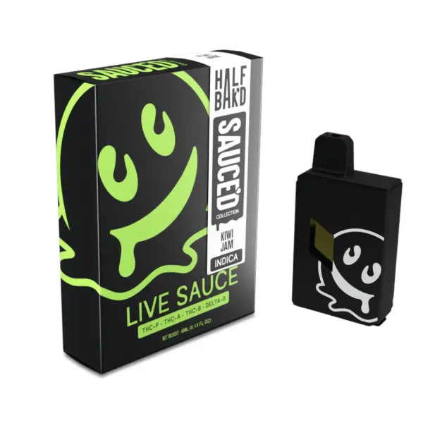 Kiwi Jam Flavour - Half Half Bak’d Live Resin SAUCE’D Disposable 4G