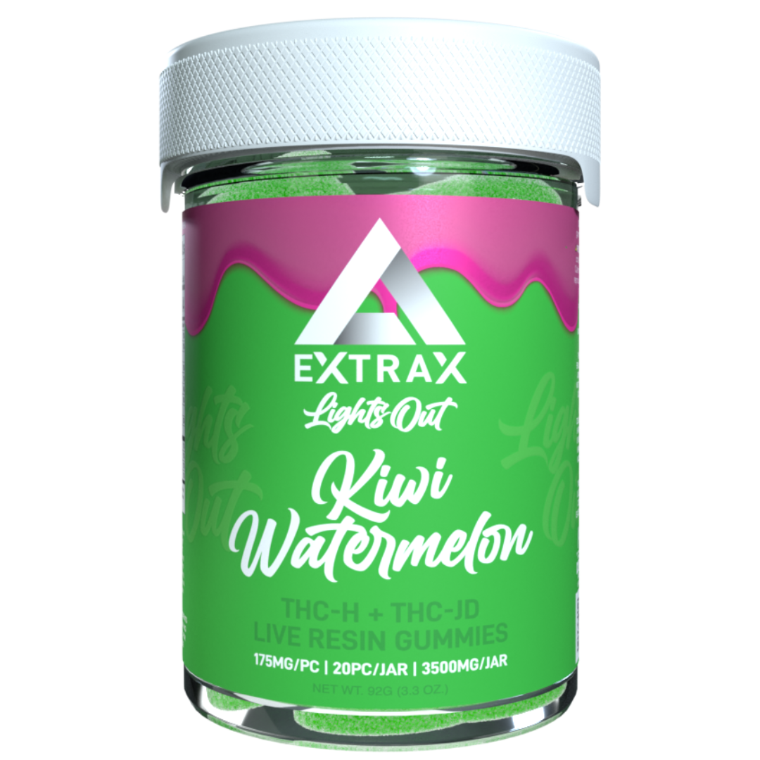 Kiwi Watermelon Flavour - Delta Extrax Lights Out Gummies 2.0