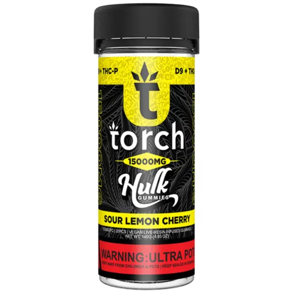 Lemon Cherry flavor - Torch Hulk Gummies 15000mg