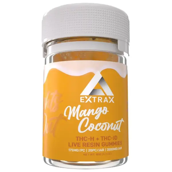 Mango Coconut Float Flavour - Delta Extrax Lights Out Gummies 2.0