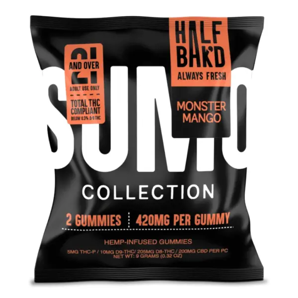 Monster Mango Half Bak’d Sumo Gummies 420mg