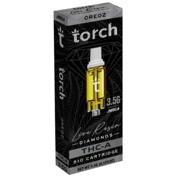Oreoz Indica Torch Flavor- Torch Live Resin Diamonds Cartridge 3.5G