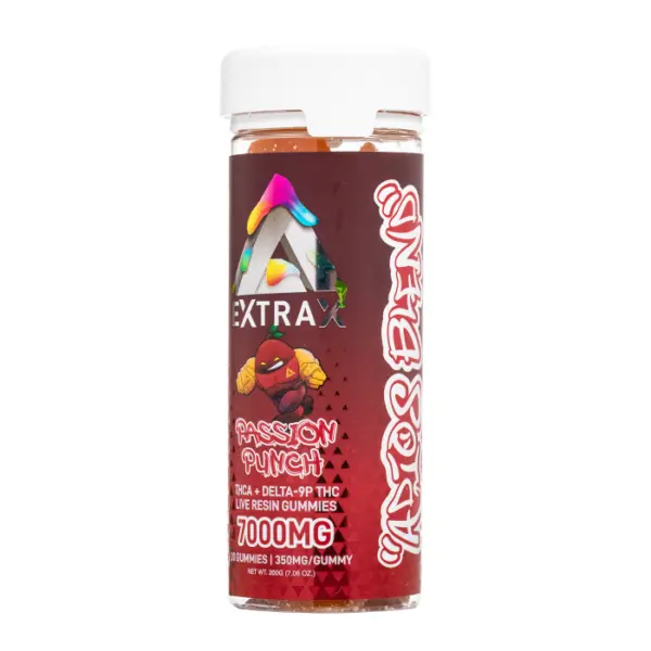 Passion Punch Delta Extrax Adios Blend 7000mg THC-A Gummies
