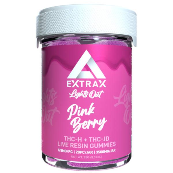 Pink Berry Flavour - Delta Extrax Lights Out Gummies 2.0