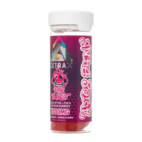 Pink Burst Delta Extrax Adios Blend 7000mg THC-A Gummies