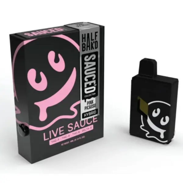 Pink Picasso Flavour - Half Bak’d Live Resin SAUCE’D Disposable 4G