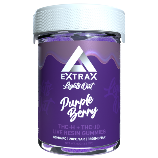 Purple Berry Flavour - Delta Extrax Lights Out Gummies 2.0