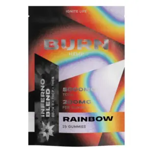 Rainbow Flavor - Burn Hemp Inferno Blend Gummies 5000mg
