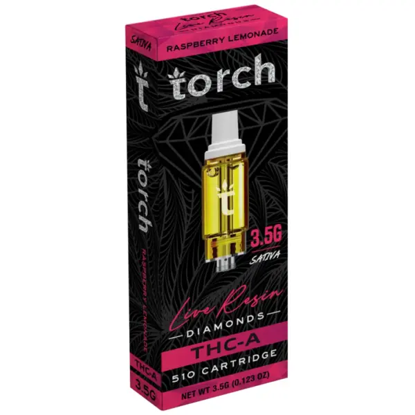 Raspberry Lemonade Flavor- Torch Live Resin Diamonds Cartridge 3.5G