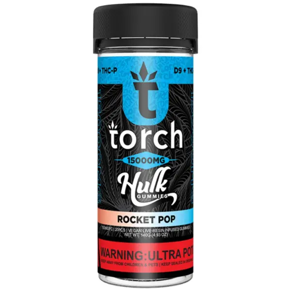 Rocket Poptorch flavor - Torch Hulk Gummies 15000mg