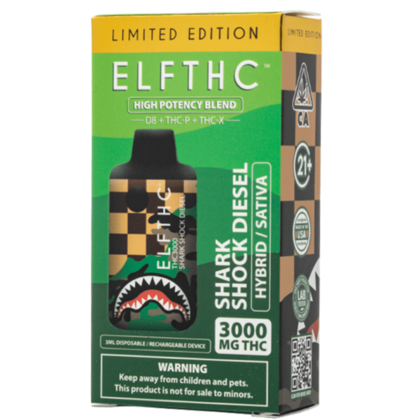 Hark Shock Diesel Flavour - ELF THC High Potency Blend Disposable 3G