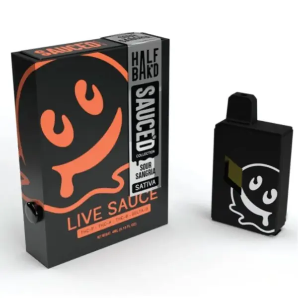 Sour Sangria Flavour - Half Bak’d Live Resin SAUCE’D Disposable 4G