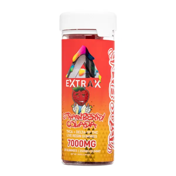 Strawberry-Colada Delta Extrax Adios Blend 7000mg THC-A Gummies