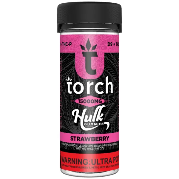 Strawberry Torch flavor - Torch Hulk Gummies 15000mg