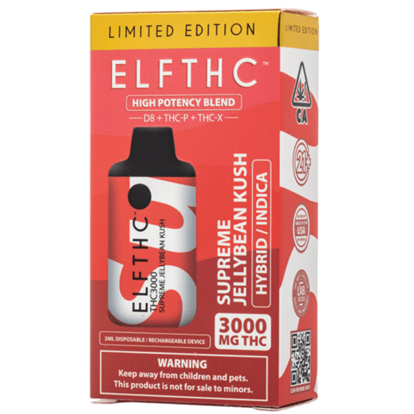 Supreme Jellybean Kush Flavour - ELF THC High Potency Blend Disposable 3G