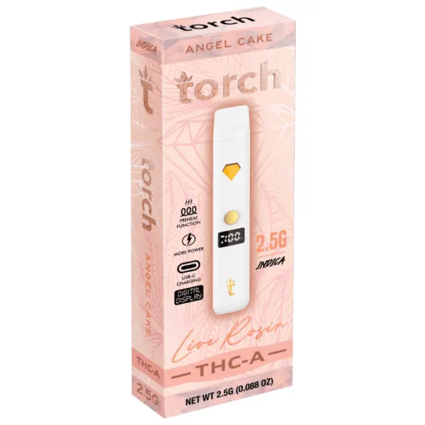 Angel Cake Flavor - Torch Live Rosin THC-A Disposable 2.5G