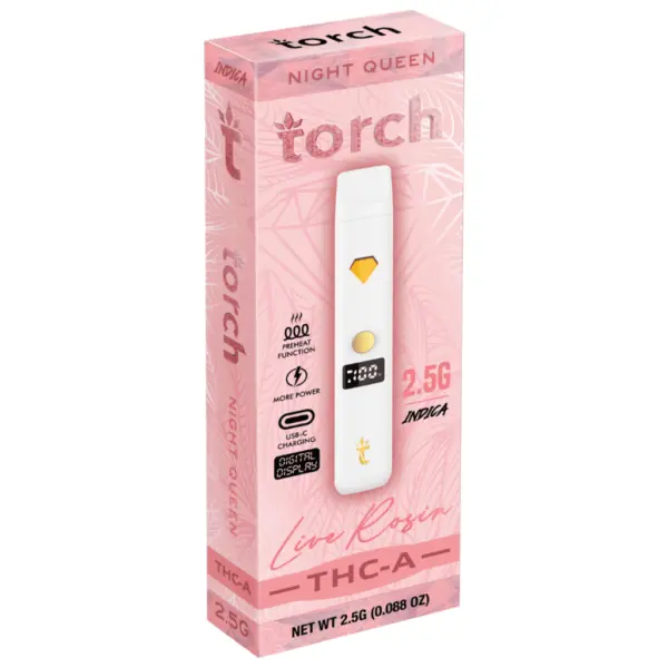 Night Queen Flavor - Torch Live Rosin THC-A Disposable 2.5G