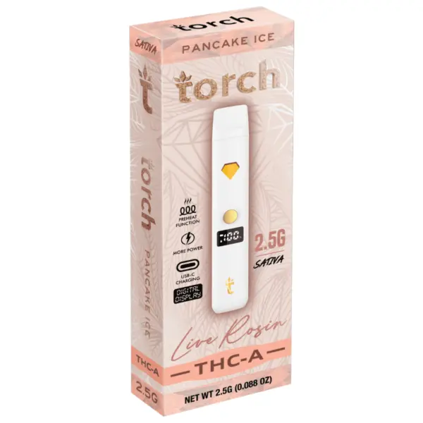 Pancake Ice Flavor - Torch Live Rosin THC-A Disposable 2.5G