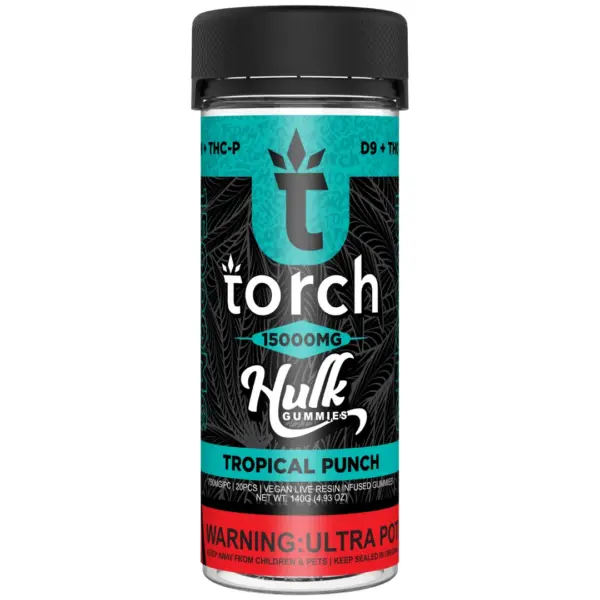 Tropical Punch- flavor - Torch Hulk Gummies 15000mg