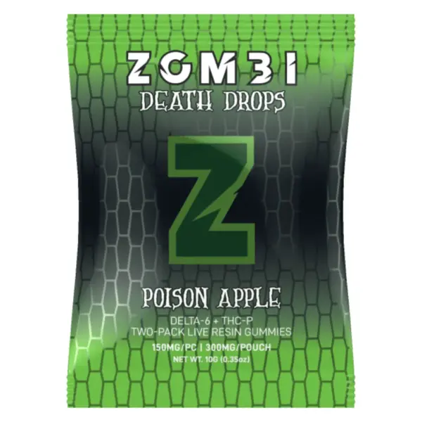 Poison Apple Flavor - Zombi Death Drops Gummies 2ct