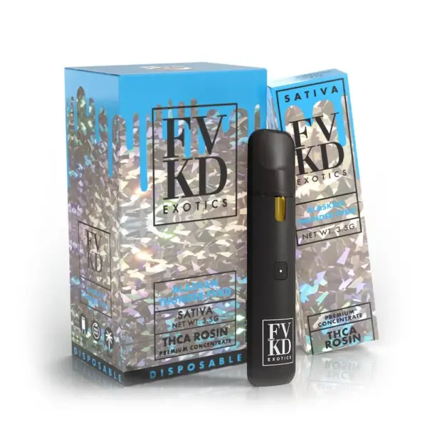 Alaskan Thunder FVKD Sativa Flavors - FVKD THC-A Rosin Disposable 3.5G