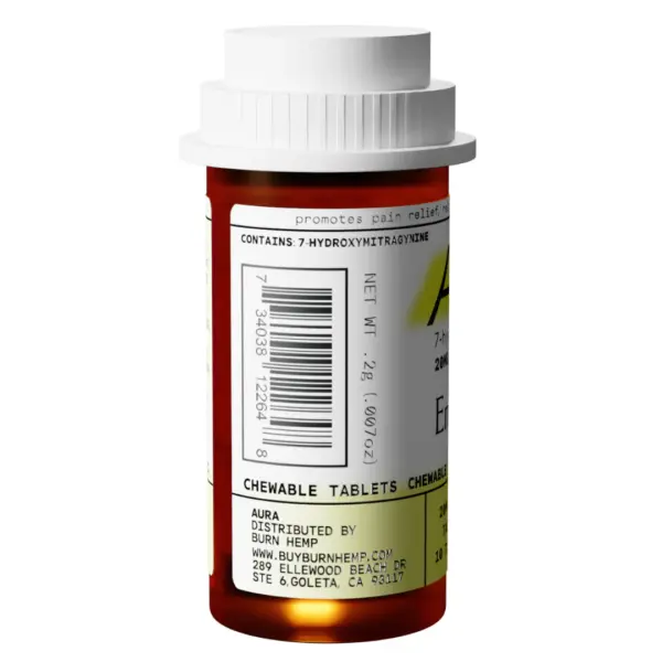 Aura 7-Hydroxymitragynine Chewable Tablets – 10ct (20mg Each)