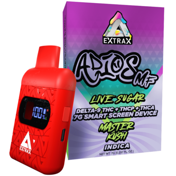 Master Kush Indica - Delta Extrax Adios MF Disposable 7G