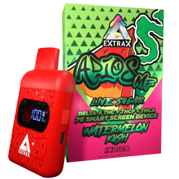 Watermelon Kush Indica - Delta Extrax Adios MF Disposable 7G