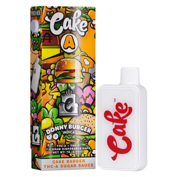 Donny Burger Indica Flavors - Cake A THC-A Disposable 7G