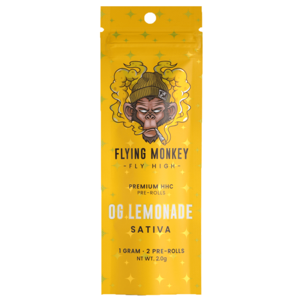 OG Lemonade Flavors - Flying Monkey HHC Pre Roll 2G