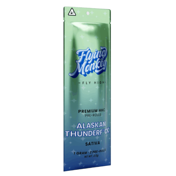Alaskan Thunderfuck Hybrid Flavors - Flying Monkey HHC Pre Roll 2G