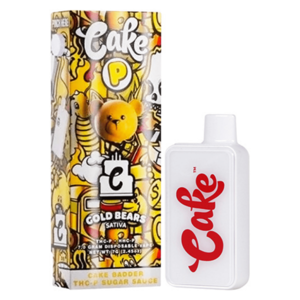Gold Bears Indica - Cake P THC-P Disposable 7G