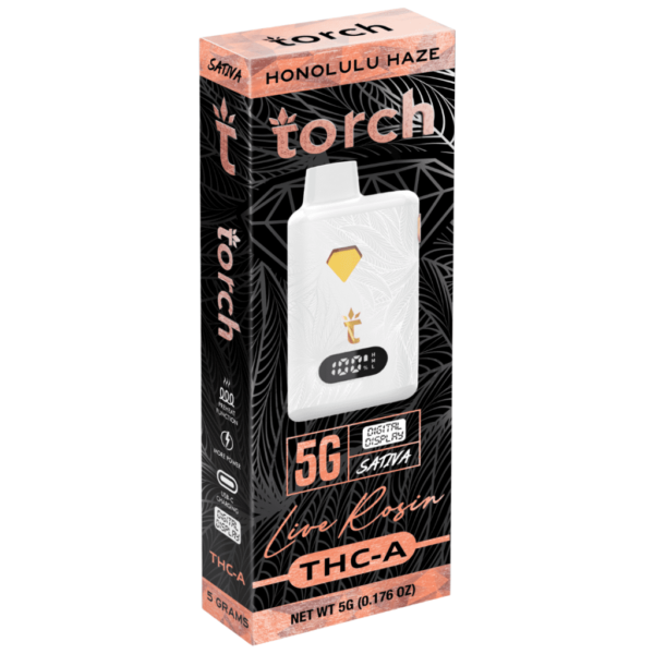 Honolulu Haze Sativa Flavors - Torch Live Rosin THC-A Disposable 5G