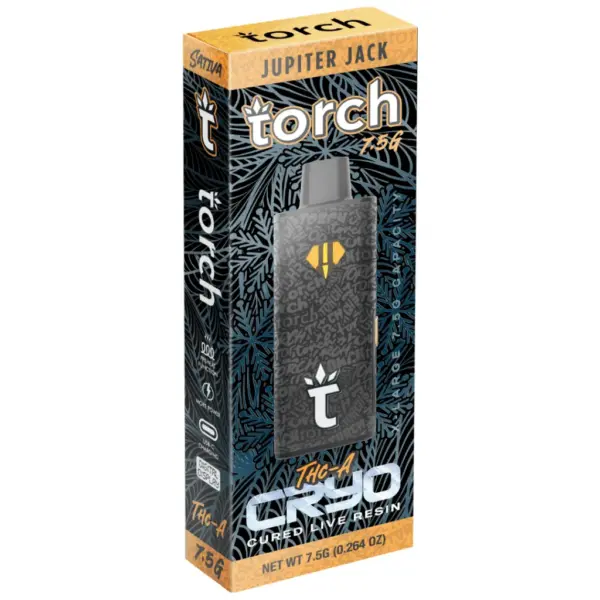 Jupiter Jack Sativa Flavors - Torch THC-A Cryo Live Resin Disposable 7.5G