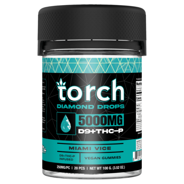 Miami Vice Flavors - Torch THC-P Diamond Drops Gummies 5000mg