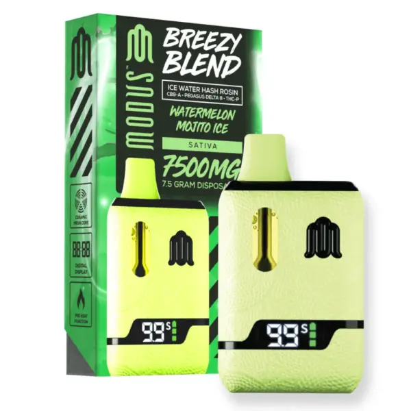 Flavors - Watermelon Zkittlez (Indica) Modus Breezy Blend Disposable 7.5G