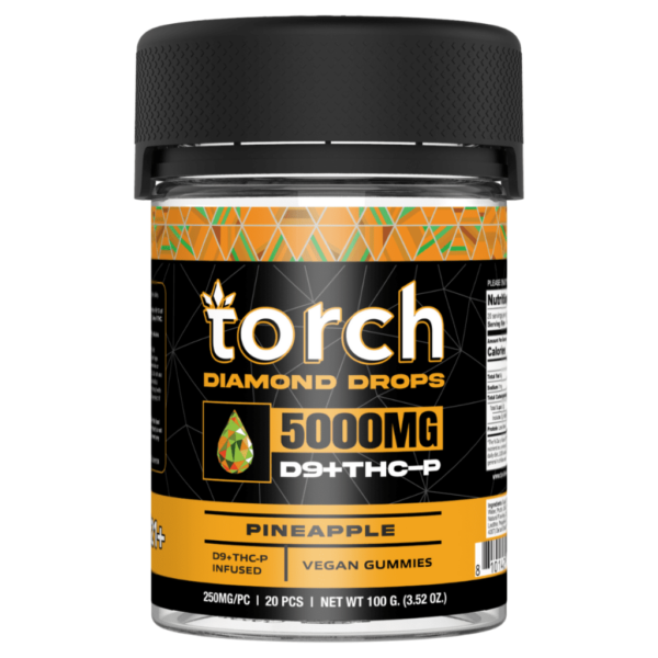 Pineapple Flavors - Torch THC-P Diamond Drops Gummies 5000mg