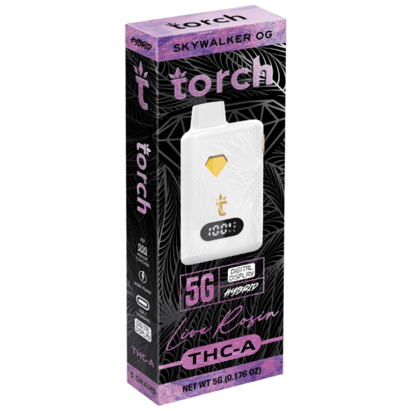 Skywalker OG Hybrid Flavors - Torch Live Rosin THC-A Disposable 5G