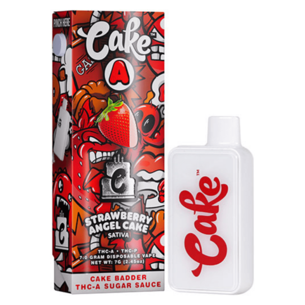 Strawberry Angel Cake Flavors - Cake A THC-A Disposable 7G