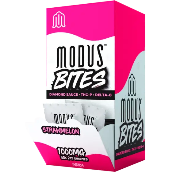 Strawmelon Flavors - Modus Bites Diamond Sauce THC-P Gummies 1000mg